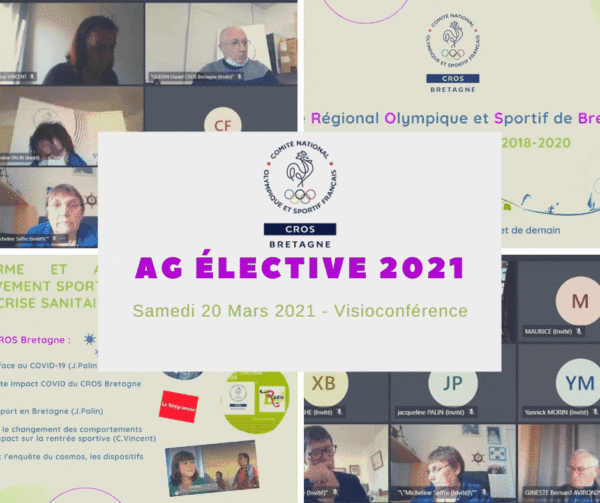 Assemblée Générale Élective 2021 : Y.MORIN nouveau président du CROS Bretagne